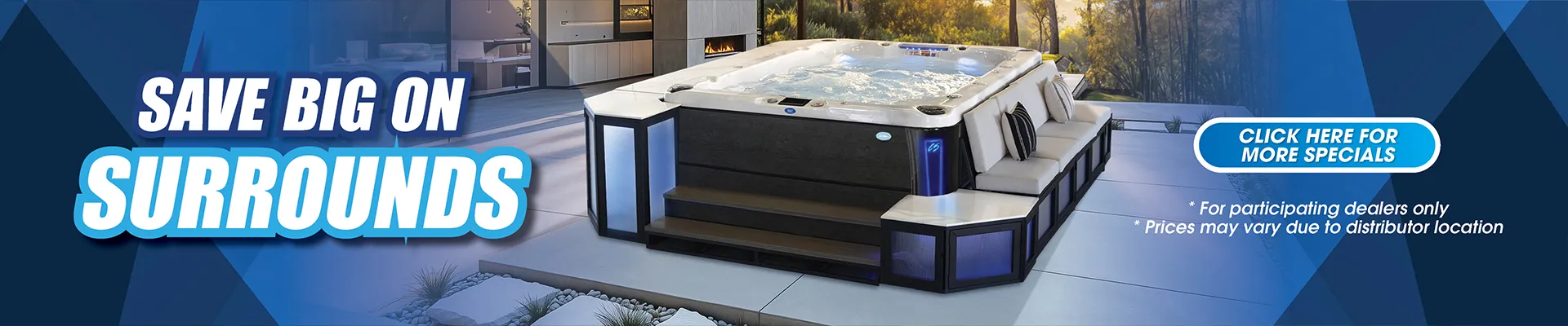 Calspas hot tub being used in a family setting - Coraville