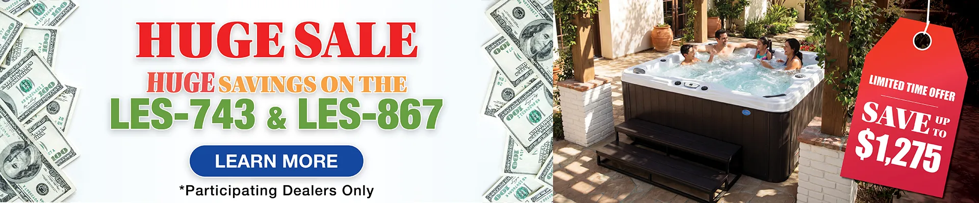 Calspas hot tub being used in a family setting - Coraville